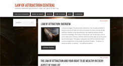Desktop Screenshot of lawofattractioncentral.net